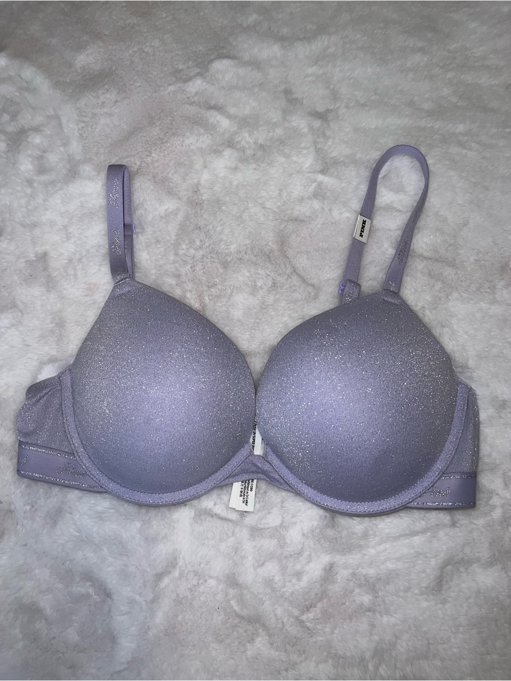 Victoria's Secret Lavender Shimmer super push up Padded Bra